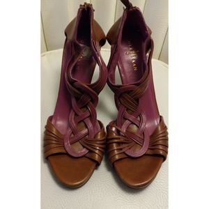 Cole Haan purple  Leather Womens sandals Size 9.5